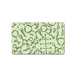 Multicolored Chemical Bond Illustration Chemistry Formula Science Magnet (Name Card) Front