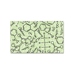 Multicolored Chemical Bond Illustration Chemistry Formula Science Sticker Rectangular (10 Pack)