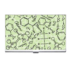 Multicolored Chemical Bond Illustration Chemistry Formula Science Business Card Holder