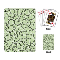 Multicolored Chemical Bond Illustration Chemistry Formula Science Playing Cards Single Design (rectangle) by Jancukart