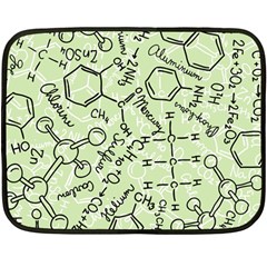 Multicolored Chemical Bond Illustration Chemistry Formula Science One Side Fleece Blanket (mini) by Jancukart