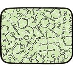 Multicolored Chemical Bond Illustration Chemistry Formula Science Fleece Blanket (Mini) 35 x27  Blanket Front