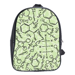 Multicolored Chemical Bond Illustration Chemistry Formula Science School Bag (large)