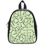 Multicolored Chemical Bond Illustration Chemistry Formula Science School Bag (Small) Front