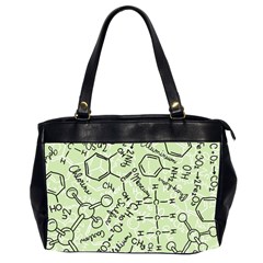 Multicolored Chemical Bond Illustration Chemistry Formula Science Oversize Office Handbag (2 Sides) by Jancukart