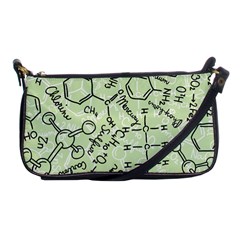 Multicolored Chemical Bond Illustration Chemistry Formula Science Shoulder Clutch Bag