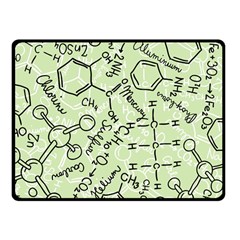 Multicolored Chemical Bond Illustration Chemistry Formula Science One Side Fleece Blanket (small)