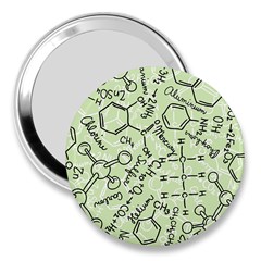 Multicolored Chemical Bond Illustration Chemistry Formula Science 3  Handbag Mirrors