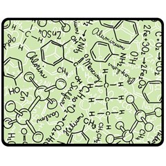 Multicolored Chemical Bond Illustration Chemistry Formula Science Fleece Blanket (medium)