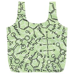 Multicolored Chemical Bond Illustration Chemistry Formula Science Full Print Recycle Bag (xl)