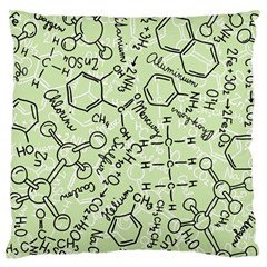 Multicolored Chemical Bond Illustration Chemistry Formula Science Standard Premium Plush Fleece Cushion Case (two Sides)