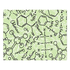 Multicolored Chemical Bond Illustration Chemistry Formula Science Premium Plush Fleece Blanket (large) by Jancukart