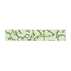 Multicolored Chemical Bond Illustration Chemistry Formula Science Premium Plush Fleece Scarf (mini)