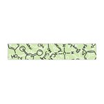 Multicolored Chemical Bond Illustration Chemistry Formula Science Premium Plush Fleece Scarf (Mini) Front