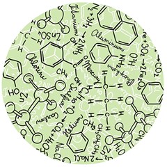 Multicolored Chemical Bond Illustration Chemistry Formula Science Wooden Bottle Opener (round) by Jancukart