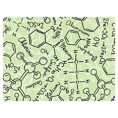 Multicolored Chemical Bond Illustration Chemistry Formula Science One Side Premium Plush Fleece Blanket (extra Small)