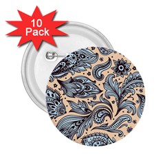 Texture Ornament Paisley 2 25  Buttons (10 Pack)  by Jancukart