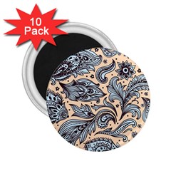 Texture Ornament Paisley 2 25  Magnets (10 Pack)  by Jancukart