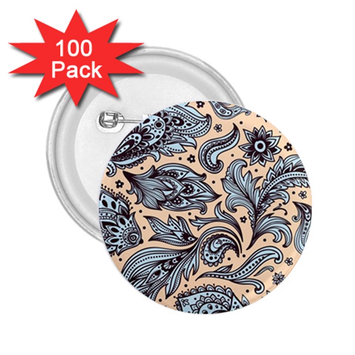 Texture Ornament Paisley 2.25  Buttons (100 pack) 