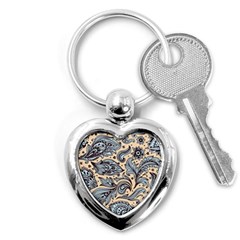 Texture Ornament Paisley Key Chain (heart)