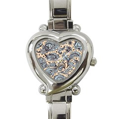 Texture Ornament Paisley Heart Italian Charm Watch