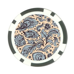 Texture Ornament Paisley Poker Chip Card Guard (10 Pack) by Jancukart