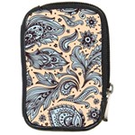 Texture Ornament Paisley Compact Camera Leather Case Front