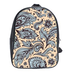 Texture Ornament Paisley School Bag (large)