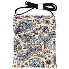 Texture Ornament Paisley Shoulder Sling Bag