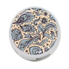 Texture Ornament Paisley 4-port Usb Hub (one Side)