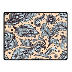 Texture Ornament Paisley One Side Fleece Blanket (small)