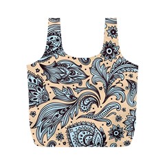 Texture Ornament Paisley Full Print Recycle Bag (m)