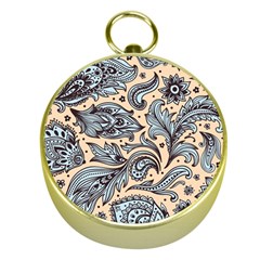 Texture Ornament Paisley Gold Compasses