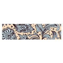 Texture Ornament Paisley Oblong Satin Scarf (16  X 60 ) by Jancukart