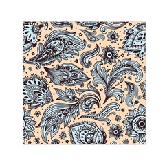 Texture Ornament Paisley Square Satin Scarf (30  X 30 )