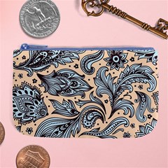 Texture Ornament Paisley Large Coin Purse