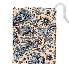 Texture Ornament Paisley Drawstring Pouch (5xl)