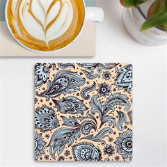 Texture Ornament Paisley Uv Print Square Tile Coaster 