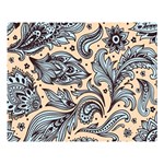 Texture Ornament Paisley One Side Premium Plush Fleece Blanket (Large) 80 x60  Blanket Front