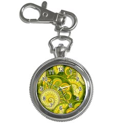 Doodles Patterns Ornament Vector Flowers Green Key Chain Watches