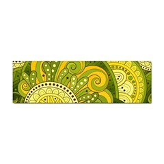 Doodles Patterns Ornament Vector Flowers Green Sticker (bumper)