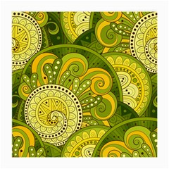 Doodles Patterns Ornament Vector Flowers Green Medium Glasses Cloth (2 Sides)