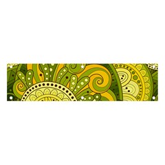 Doodles Patterns Ornament Vector Flowers Green Banner And Sign 4  X 1 