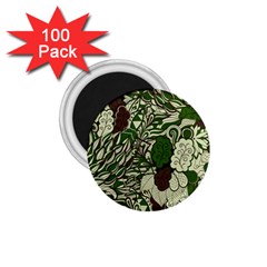 Texture Ornament Pattern Seamless Paisley 1 75  Magnets (100 Pack) 