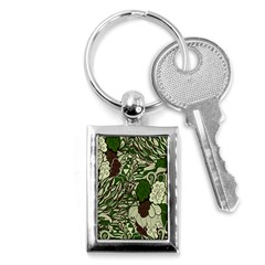 Texture Ornament Pattern Seamless Paisley Key Chain (rectangle)