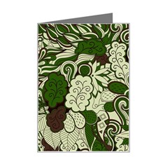 Texture Ornament Pattern Seamless Paisley Mini Greeting Card