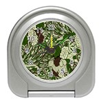 Texture Ornament Pattern Seamless Paisley Travel Alarm Clock Front