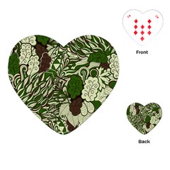 Texture Ornament Pattern Seamless Paisley Playing Cards Single Design (heart)