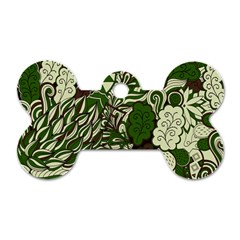 Texture Ornament Pattern Seamless Paisley Dog Tag Bone (one Side)