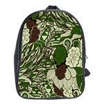 Texture Ornament Pattern Seamless Paisley School Bag (XL) Front